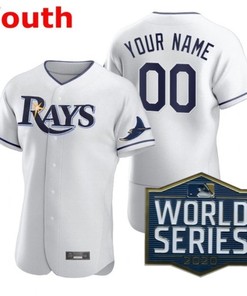 Tampa Bay Rays 2020 Mlb Personalized Custom White Youth Custom Jersey - Robokeg