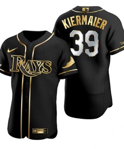 Tampa Bay Rays #39 Kevin Kiermaier Mlb Golden Brandedition Black Jersey Gift For Rays Fans - Robokeg