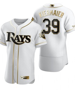 Tampa Bay Rays #39 Kevin Kiermaier Mlb Golden Brandedition White Jersey Gift For Rays Fans - Robokeg