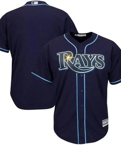 Tampa Bay Rays Big And Tall Cool Base Team Jersey - Navy - Robokeg