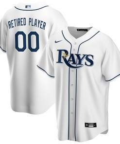 Tampa Bay Rays Home Pick-a-player Retired Roster Replica Jersey - White Custom Jerseys Mlb - Robokeg