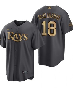 Tampa Bay Rays Shane McClanahan Charcoal 2022-23 All-Star Game Jersey - Robokeg