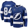Tanner Jeannot 84 Tampa Bay Lightning Stanley Cup 2023 Playoffs Patch Home Breakaway Men Jersey - Blue - Robokeg
