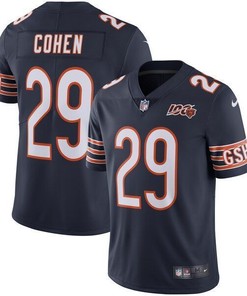 Tarik Cohen Chicago Bears Nfl 100th Season Limited Jersey Navy 2019 - Robokeg