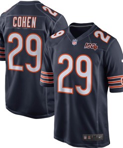 Tarik Cohen Chicago Bears Nike 100th Season Game Jersey - Navy - Robokeg