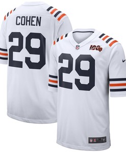 Tarik Cohen Chicago Bears Nike 2019 100th Season Alternate Classic Player Game Jersey - White - Robokeg