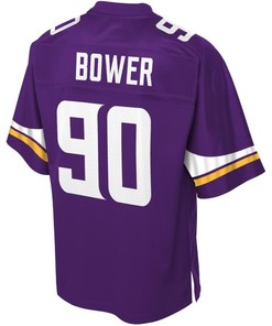 Tashawn Bower Minnesota Vikings Nfl Pro Line Team Color Player Jersey - Purple - Robokeg