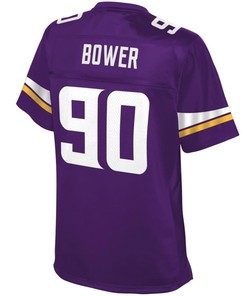 Tashawn Bower Minnesota Vikings Nfl Pro Line Womens Team Color Jersey - Purple - Robokeg