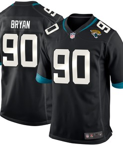 Taven Bryan Jacksonville Jaguars Game Player Jersey - Black Nfl - Robokeg