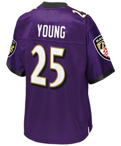 Tavon Young Baltimore Ravens Nfl Pro Line Team Color Player Jersey - Purple - Robokeg