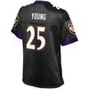 Tavon Young Baltimore Ravens Nfl Pro Line Womens Alternate Player Jersey - Black - Robokeg