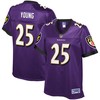 Tavon Young Baltimore Ravens Nfl Pro Line Womens Team Color Player Jersey - Purple - Robokeg
