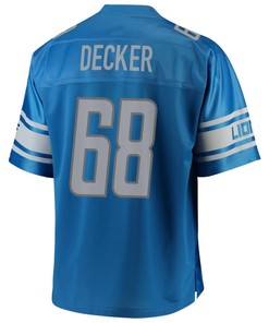 Taylor Decker Detroit Lions Nfl Pro Line Team Color Player Jersey - Blue - Robokeg