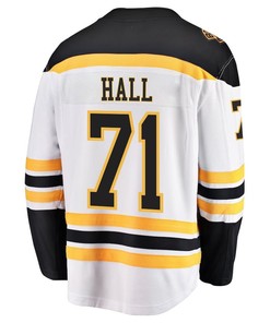 Taylor Hall 71 Boston Bruins Stanley Cup 2023 Playoffs Patch Away Breakaway Men Jersey - White - Robokeg