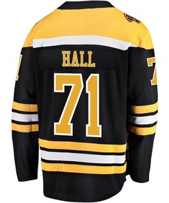 Taylor Hall 71 Boston Bruins Stanley Cup 2023 Playoffs Patch Home Breakaway Men Jersey - Black - Robokeg