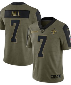 Taysom Hill New Orleans Saints 2021 Salute To Service Limited Player Jersey - Olive Nfl - Robokeg