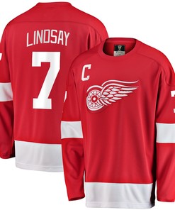 Ted Lindsay Detroit Red Wings Fanatics Branded Premier Breakaway Retired Player Jersey - Red Nhl - Robokeg