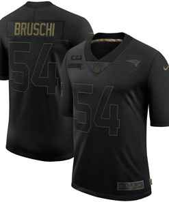 Tedy Bruschi New England Patriots 2020 Salute To Service Retired Limited Jersey - Black - Robokeg
