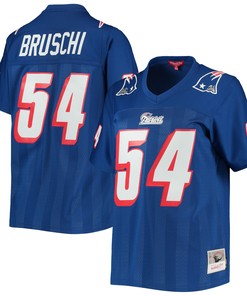 Tedy Bruschi New England Patriots Mitchell & Ness Womens Legacy Replica Player Jersey - Royal Nfl - Robokeg