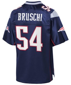Tedy Bruschi New England Patriots Nfl Pro Line Retired Team Player Jersey - Navy - Robokeg