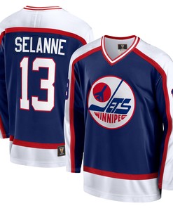 Teemu Selanne Winnipeg Jets Fanatics Branded Breakaway Retired Player Jersey - Navy Nhl - Robokeg