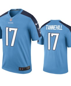 Tennessee Titans #17 Ryan Tannehill Blue Color Rush Legend Jersey - Mens - Robokeg