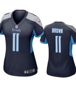 Tennessee Titans A.j. Brown 2019 Nfl Draft Navy Game Womens Jersey - Robokeg