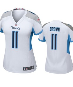 Tennessee Titans A.j. Brown 2019 Nfl Draft White Game Womens Jersey - Robokeg