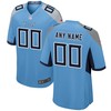 Tennessee Titans Alternate Custom Game Jersey Light Blue Custom Jerseys Nfl - Robokeg