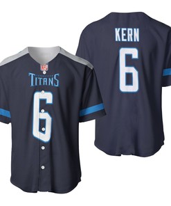 Tennessee Titans Brett Kern #6 Great Player Nfl American Football Team New Game Navy 2019 3d Designed Allover Gift For Titans Fans Baseball Jersey - Robokeg