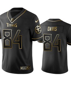 Tennessee Titans Corey Davis Black Golden Edition 2019 Vapor Untouchable Limited Jersey - Mens - Robokeg