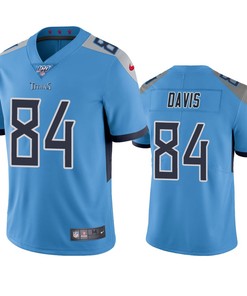Tennessee Titans Corey Davis Light Blue 100th Season Vapor Limited Jersey - Robokeg