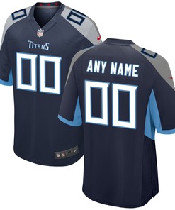 Tennessee Titans Custom Jersey Navy Custom Jerseys Nfl - Robokeg