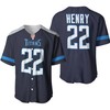 Tennessee Titans Derrick Henry #22 Great Player Nfl American Football Team New Game Navy 2019 3d Designed Allover Gift For Titans Fans Baseball Jersey - Robokeg