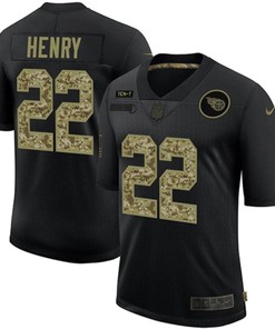 Tennessee Titans Derrick Henry #22 Nfl 2020 Black Jersey - Robokeg
