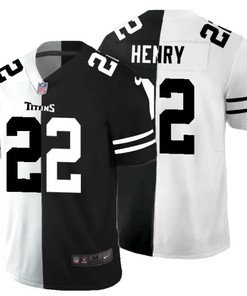 Tennessee Titans Derrick Henry #22 Nfl 2020 Black White Jersey - Robokeg