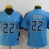 Tennessee Titans Derrick Henry #22 Nfl 2020 Blue Womens Jersey - Robokeg