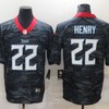 Tennessee Titans Derrick Henry #22 Nfl 2020 Camo Black Jersey - Robokeg