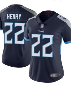 Tennessee Titans Derrick Henry #22 Nfl 2020 Navy Womens Jersey - Robokeg