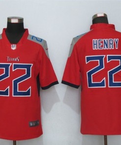 Tennessee Titans Derrick Henry #22 Nfl 2020 Red Jersey - Robokeg