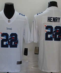 Tennessee Titans Derrick Henry #22 Nfl 2020 White Jersey - Robokeg