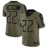 Tennessee Titans Derrick Henry 222 Nfl Olive 2021 Salute To Service Player Men Jersey For Titans Fans - Robokeg