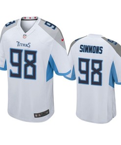 Tennessee Titans Jeffery Simmons 2019 Nfl Draft White Game Jersey - Robokeg