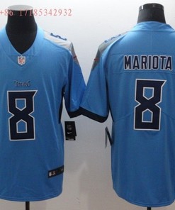 Tennessee Titans Marcus Mariota #8 2020 Nfl Blue Jersey Jersey - Robokeg
