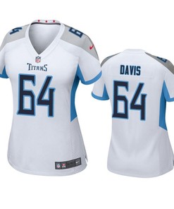 Tennessee Titans Nate Davis 2019 Nfl Draft White Game Womens Jersey - Robokeg