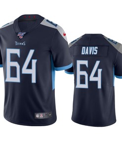 Tennessee Titans Nate Davis Navy 100th Season Vapor Limited Jersey - Robokeg