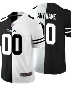 Tennessee Titans Nfl 2020personalized Custom Black And White Custom Jersey - Robokeg
