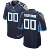 Tennessee Titans Nike 2018 Custom Game Jersey - Navy - Robokeg