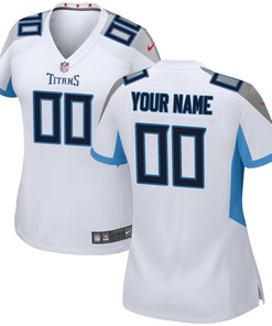 Tennessee Titans Nike Womens Custom Game Jersey - White - Robokeg