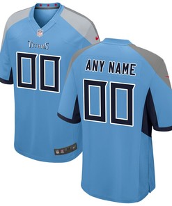 Tennessee Titans Nike Youth Alternate Custom Game Jersey - Light Blue - Robokeg